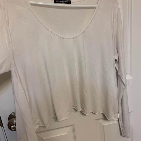 Brandy Melville long sleeve crop flows top - Picture 3 of 3